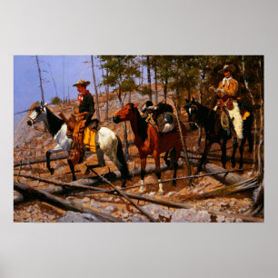 Prospectie voor veegebied Frederic Remington  Poster