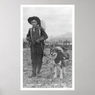 Prospector Dog Seward, Alaska 1904 Poster