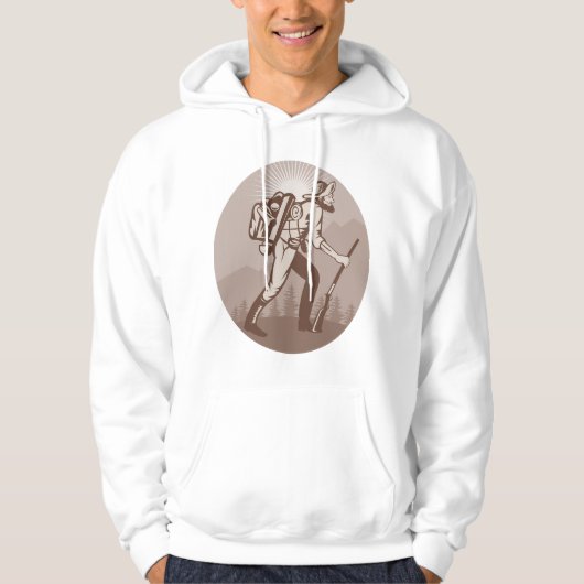 Prospector Miner Wandelen Hoodie (Voorkant)