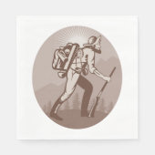 Prospector Miner Wandelen Servet (Voorkant)