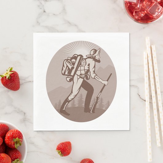 Prospector Miner Wandelen Servet