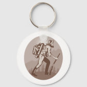 Prospector Miner Wandelen Sleutelhanger (Achterkant)
