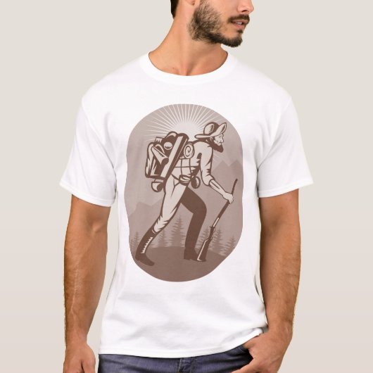 Prospector Miner Wandelen T-shirt (Voorkant)