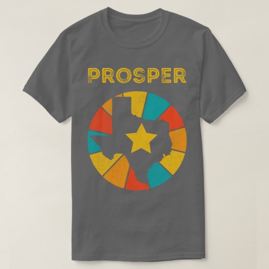 Prosper Texas  Verdrietig Souvenir 1 T-shirt (Design voorkant)