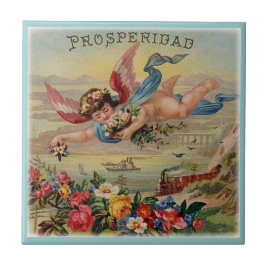 Prosperidad-tegel, Welvaart Angel Tegeltje (Voorkant)