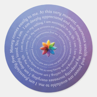 Prosperity Affirmations Sticker