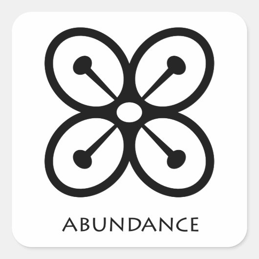 Prosperity ( Bese Saka )Adinkra Symbol Sticker (Voorkant)