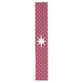 Prosperity Kerstster - Witte Sterren Lange Tafelloper (Voorkant)