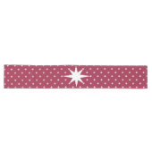 Prosperity Kerstster - Witte Sterren Lange Tafelloper (Horizontaal)