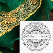 Prosperity Mandala Custom Return Adres Rubberstempel