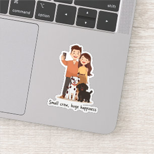 Prosperity Paws: Het ultieme koppel en huisdier ov Sticker
