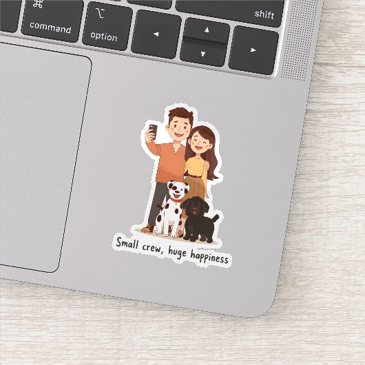 Prosperity Paws: Het ultieme koppel en huisdier ov Sticker (Detail)