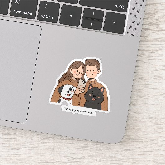 Prosperity Paws: Het ultieme koppel & huisdier Sticker (Detail)