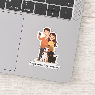 Prosperity Paws: The Ultimate Couple & Pet Abundan Sticker