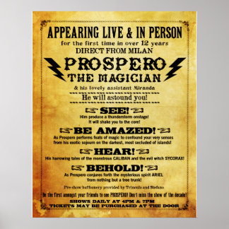 Prospero! Magisch Poster 16 x 20 inch