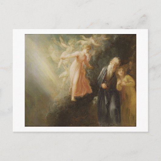 Prospero, Miranda en Ariel uit 'The Tempest', c Briefkaart (Voorkant)