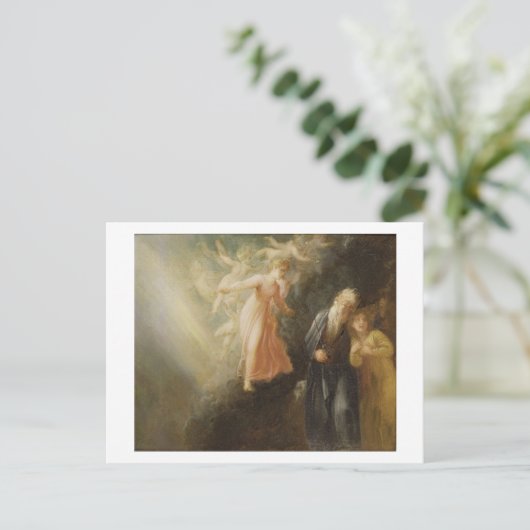 Prospero, Miranda en Ariel uit 'The Tempest', c Briefkaart (Staand voorkant)