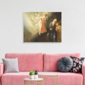 Prospero, Miranda en Ariel uit 'The Tempest', c Canvas Afdruk (Insitu (Woonkamer))