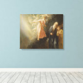 Prospero, Miranda en Ariel uit 'The Tempest', c Canvas Afdruk (Insitu (Houten vloer))