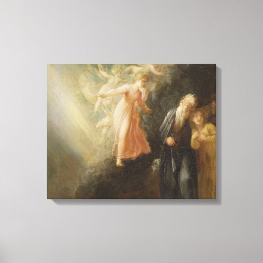 Prospero, Miranda en Ariel uit 'The Tempest', c Canvas Afdruk (Voorkant)