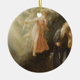 Prospero, Miranda en Ariel uit 'The Tempest', c Keramisch Ornament
