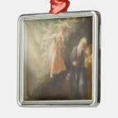 Prospero, Miranda en Ariel uit 'The Tempest', c Metalen Ornament (Links)