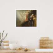 Prospero, Miranda en Ariel uit 'The Tempest', c Poster (Keuken)