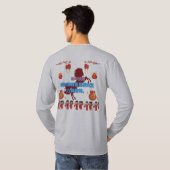 Prosperty in bloom grey t-shirt (Achterkant volledig)