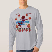 Prosperty in bloom grey t-shirt (Voorkant)