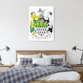 Prosser Family Crest Canvas Afdruk (Insitu (Slaapkamer))
