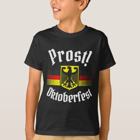 Prost Bier Duits-Amerikaanse Vlag Heren Mok T-shirt (Voorkant)