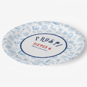 Prost! Bier en Wiener Schnitzel Duitse verjaardag Papieren Bordje (Gekanteld)