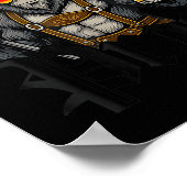 Prost Bigfoot Drinking Beer Lederhosen German  Poster (Hoek)