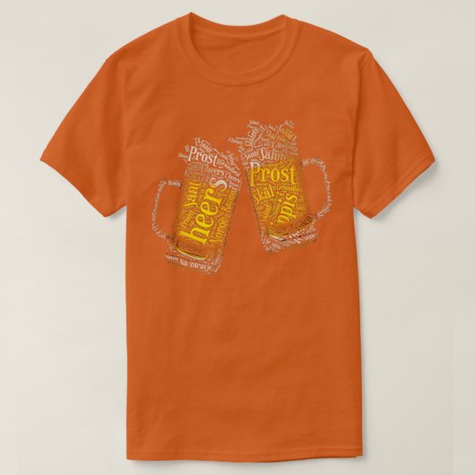 Prost Cheers Oktoberfest Beer Mokken T-shirt (Design voorkant)