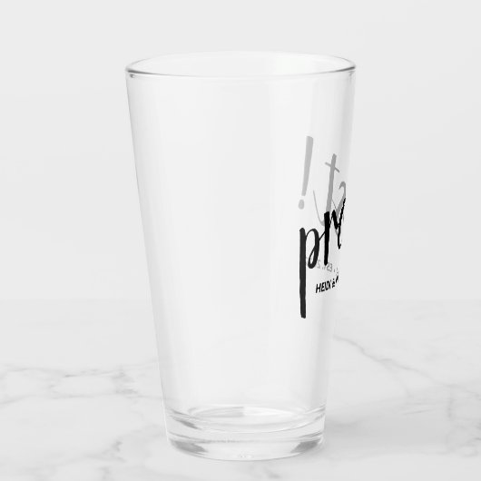 "Prost" Drink Glas (Rechts)