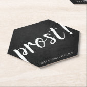 "Prost" Drink Onderzetter voor weduwschap met een  (Schuin)