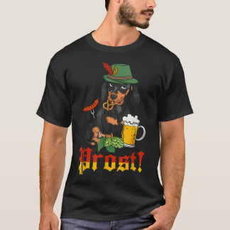 Prost German Oktoberfest Weiner Dog Dachshund Okto T-shirt