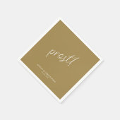 Prost! Gouden minimale gelegenheidscocktail Servet (Hoek)