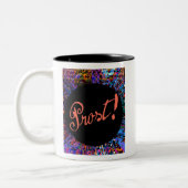 Prost, prostfunctie: Interactie Etymologie: ... Tweekleurige Koffiemok (Links)