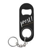 "Prost" Sleutelhanger voor weddenschap Mini Flessenopener (Voorkant)