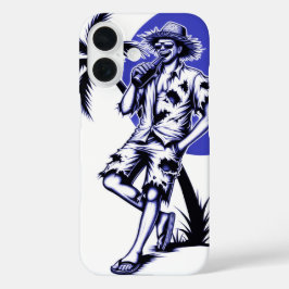 Prost unter Palmen im Urlaub iPhone 16 Hoesje