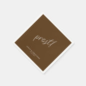 Prost! Walnut Brown minimaal elke gelegenheid cock Servet (Hoek)