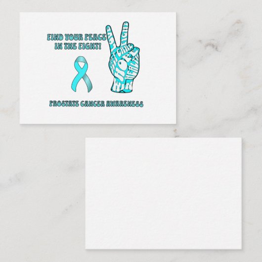 Prostaat Awareness Flat Note-Kaart Notitiekaartje (Voorkant / Achterkant)