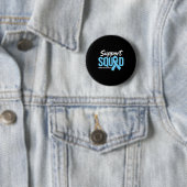 Prostaat Cancer Awareness Support Squad Lichtblauw Ronde Button 5,7 Cm (In situ)