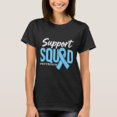 Prostaat Cancer Awareness Support Squad Lichtblauw T-shirt (Voorkant)