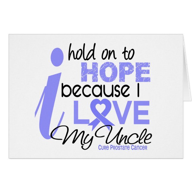 Prostaat Cancer Hope voor mijn oom (Voorkant Horizontaal)