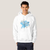 Prostaat Cancer Love Hope Cure Hoodie (Voorkant volledig)