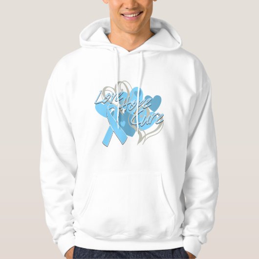 Prostaat Cancer Love Hope Cure Hoodie (Voorkant)