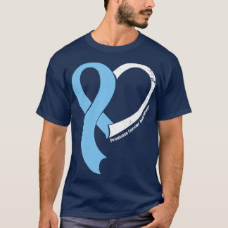 Prostaat Kanker Bewustzijn Hoop Liefde Hart Lint H T-shirt