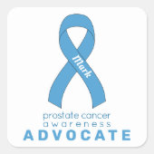 Prostaatkanker Advocate White Square Sticker (Voorkant)